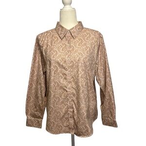 L.L. Bean Paisley Oxford Wrinkle Free